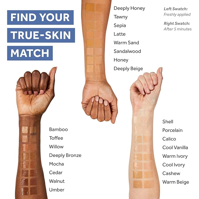 No7 Lift & Luminate Triple Action Serum Foundation - Liquid Makeup with SPF 15 for a Dewy, Glowy Base - Radiant Formula for Mature Skin - Warm Beige (1 Fl Oz)