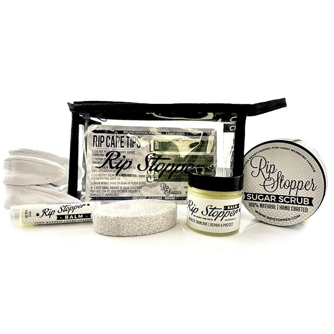 Rip Prevention Kit Rip Stopper | Repair and Prevent Skin Rips, Blisters, Cracks, Tears & Abrasions | 100% Natural Skincare | Rock Climbing, Weightlifting, Rowing