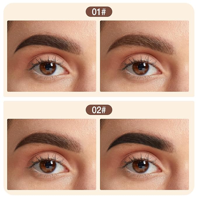 Boobeen 2-Color Eyebrow Palette, Brow Powder Makeup for Sculpting and Defining Brow, Eye Contour Kit with Brush Applicator