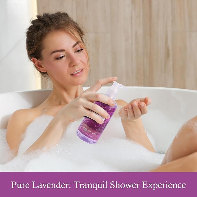 Luxury Spa Gifts for Women – 8 Pc Lavender Scented Bath and Body Set with Bubble Bath, Lotion & More – Luxury Self Care Kit for Wife, Mom, Girlfriend, Birthday Gifts for Women by Draizee