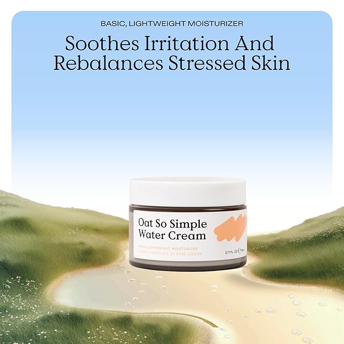 KraveBeauty Oat So Simple Water Cream, Enriched With Oat & Squalane To Soothe & Lock In Moisture, Everyday Moisturizer, For All Skin Types, Vegan & Cruelty Free, 2.7 fl oz