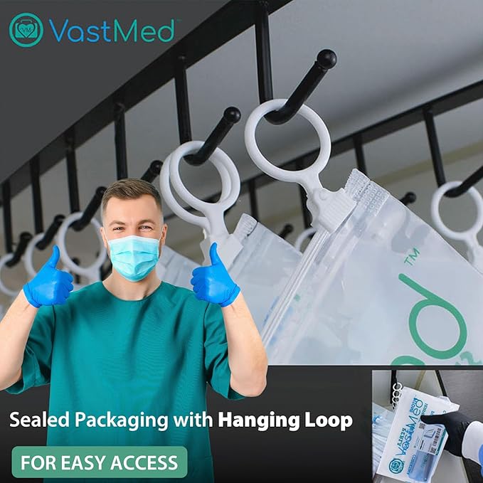 2 PCs Medical Grade Tongue Scraper by Vastmed | Stainless Steel Tongue Cleaner, Metal Tongue Scraper with Travel Bag | Tongue Scrubber for Bad Breath, Boost Oral Hygiene