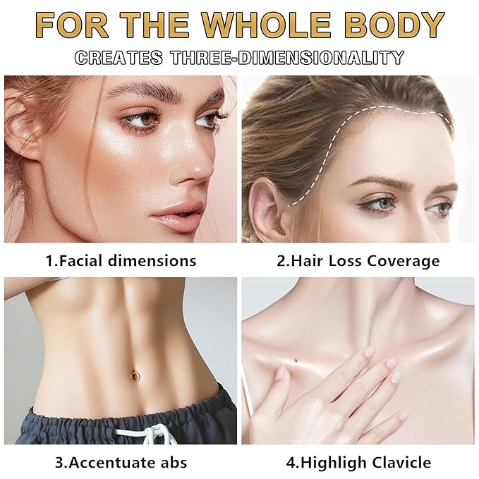 6 Colors Cream Contour Stick Makeup Contour Kit,Double-ended Cream Bronzer for Sculpt, Highlighter and Blush Stick Makeup Kit, Matte & Dewy Finish (SET C)