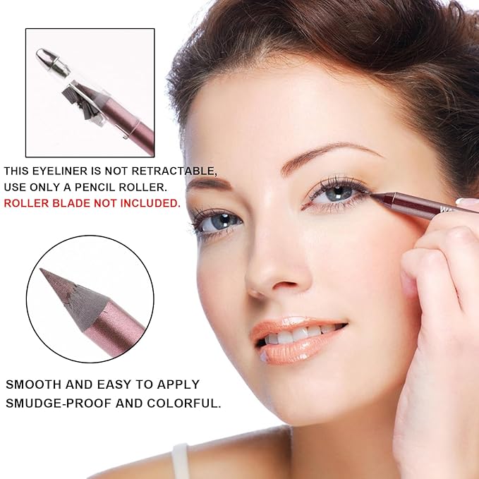 3 Colorful Eyeliner Pen Set, Eye Shadow Pencil, Pearl Eyeliner Kit Metallic Glitter Colored Eye liner for Women Eye&Lip Liner Professional Waterproof Eye Makeup(3PCS E)