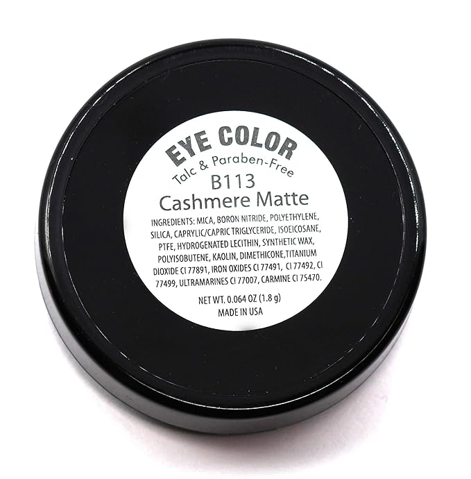 Cashmere Matte Satin Velvet Lavender Purple Light Pink Opaque Pressed Powder Single Vegan Eyeshadow; Talc, Paraben & Cruelty Free