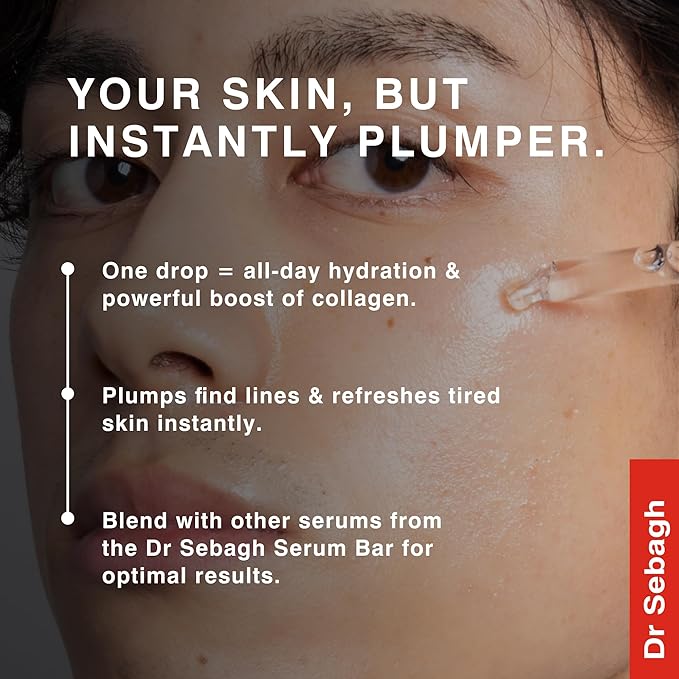 Dr Sebagh Serum Repair Travel Size - (0.17 fl oz) | Award-Winning Hyaluronic Acid Hydrator | Anti Aging & Wrinkle | Skin Moisturize & Repair Formula | Collagen Boosting Youthful Glow For Women & Men