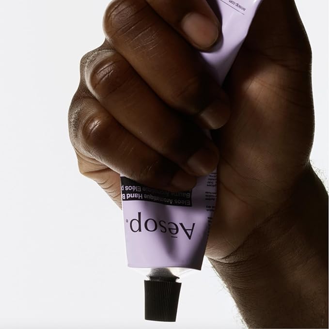 Aesop Eleos Aromatique Travel Size Hand Balm | Shea Butter and Coconut Oil to Nourish Dry, Cracked Hands | Lotion Made with Skin-Calming Essential Oils | 2.4 oz / 75 mL (Pack of 2)