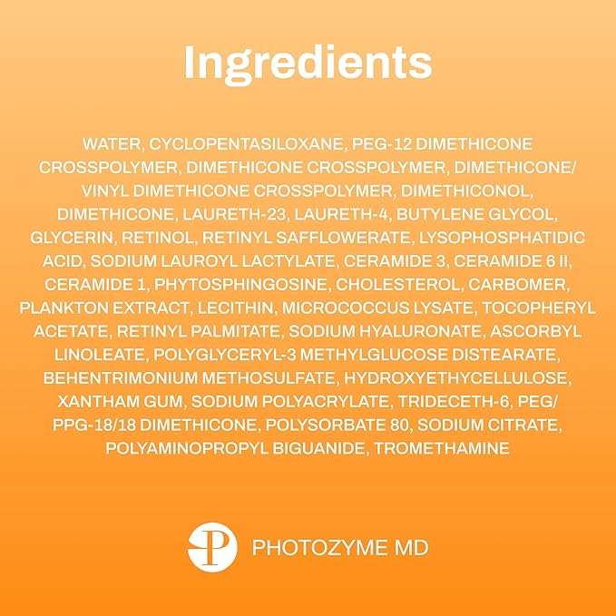 Photozyme GFS Plus Night Serum with 0.5% Retinol – Anti-Aging Peptide Complex – Reduces Wrinkles, Dark Spots & Sun Damage – Brightens, Firms & Evens Skin Tone – 0.5 fl oz