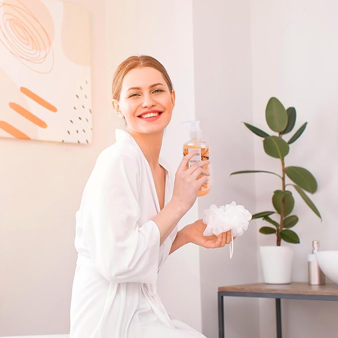 Luxury Spa Gifts for Women – 8 Pc Vanilla Scented Bath and Body Set with Bubble Bath, Lotion & More – Luxury Self Care Kit for Wife, Mom, Girlfriend, Birthday Gifts for Women by Draizee