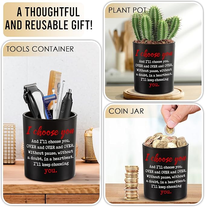 TEEZWONDER Christmas Anniversary Wedding Gifts for Husband Wife - Vanilla Lavender Candle 10 oz - Wedding Gift for Couple, Romantic Birthday Gifts for Him Her Boyfriend Girlfriend Women Men