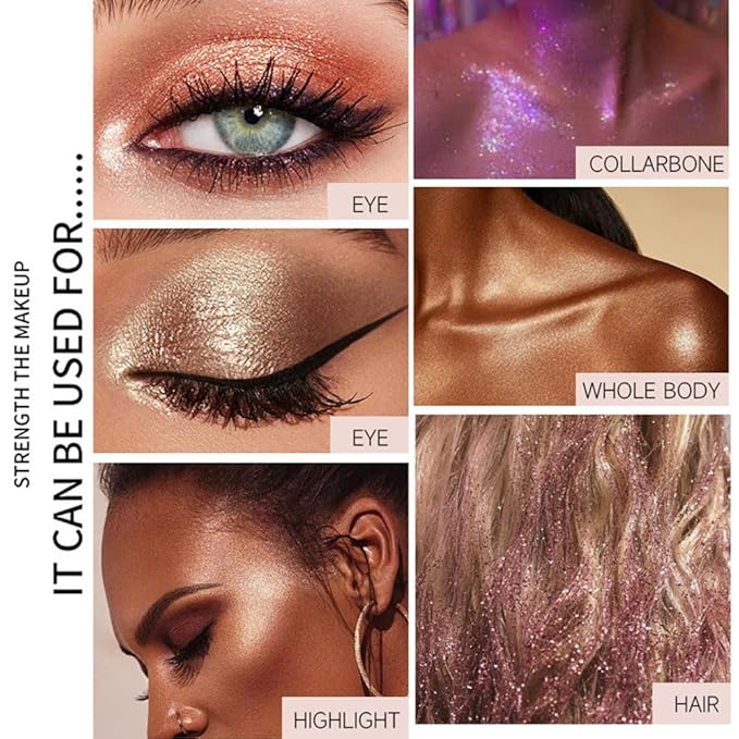 Monochrome Cream Glittle Eyeshadow Palette Makeup, Light Brown Shimmer Single Shimmer Eye Shadow for Older Women, High Pigment Natural Sombras Crema Para Ojos, Talc, Paraben & Cruelty Free