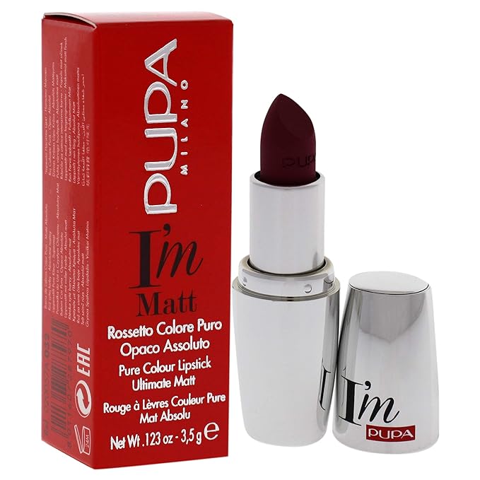 Pupa Milano I Am Matte Pure Colour Lipstick - 032 Fancy Mauve for Women - 0.123 oz Lipstick