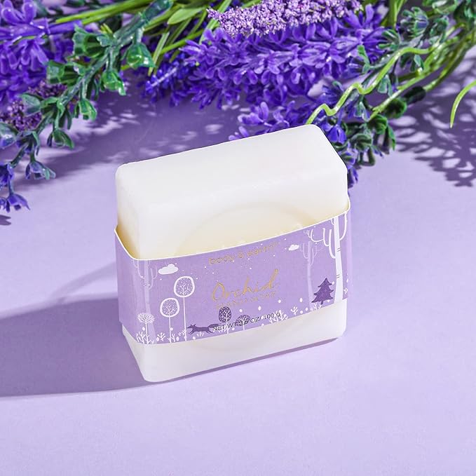 Spa Gifts for Women, Body & Earth 5 Pcs Gifts for Women Orchid Gift Sets, Bath and Body Womens Bath Gifts, Christmas Gift