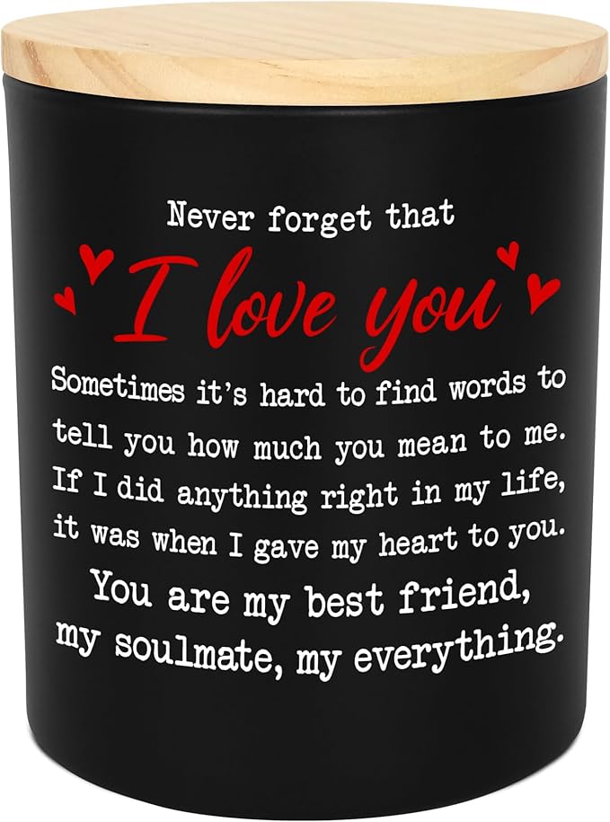 TEEZWONDER Christmas Anniversary Wedding Gifts for Couple - Long Lasting Vanilla Lavender Candle 10 oz - Romantic Gifts for Him Her, Wedding Gift for Women Men, Boyfriend Husband Birthday Gift Ideas