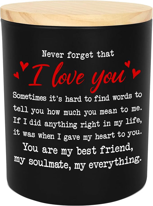 TEEZWONDER Christmas Anniversary Wedding Gifts for Couple - Long Lasting Vanilla Lavender Candle 10 oz - Romantic Gifts for Him Her, Wedding Gift for Women Men, Boyfriend Husband Birthday Gift Ideas