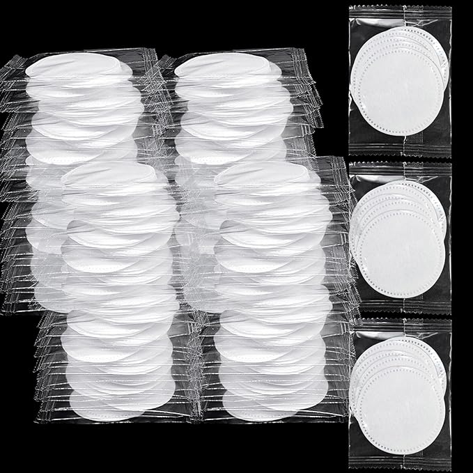1000 Pcs Individually Wrapped Cotton Pads,Individually Wrapped Cotton Rounds,Natural, Disposable, Round,Cotton Face Pads Personal Care Kit Sachet Wrap (5 Pcs/Set, 200 Sets，in Total 1000 pcs)