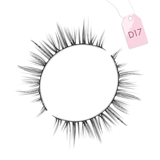 Onlyall Short Natural Lashes Fake Eyelashes Wispy Natural Eyelashes D17