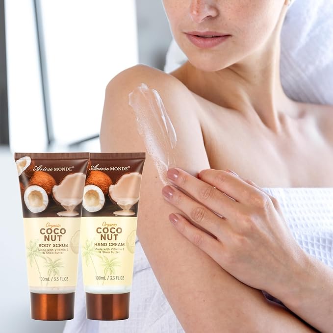 Spa Gift Baskets for Women, Coconut XL Bath Gift Set 17Pcs with Shower Gel, Bubble Bath, Hand Cream, Bath Salt, Essential Oil, Luxury Bath and Body Spa Kit for Mother's Day