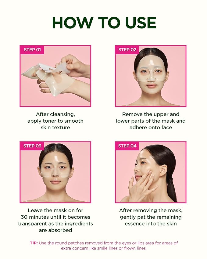 CKD Retino Collagen Boosting Hydrogel Face Mask (5ea) - Korean Firming Jelly Mask for Glass Skin, Pore Minimizing and Moisturizing with Retinal & Low Molecular Collagen. Korean Skin Care.