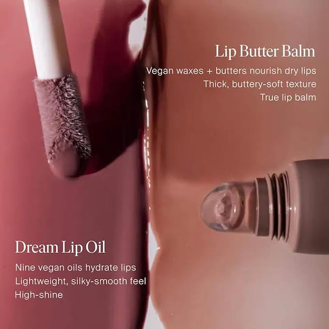 Summer Fridays Dream Lip Oil - Tinted Lip Oil with Moisturizing Sheer Coverage, High-Shine and Deep Hydration - Non-Sticky Formula for Long-Lasting Softness - Soft Mauve (0.15 Oz)