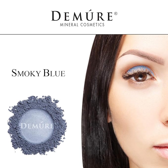 Demure Mineral Make Up (Smoky Blue) Eye Shadow, Shimmer Eyeshadow, Loose Powder, Glitter Eyeshadow, Eye Makeup, Natural Makeup, Natural Eyeshadow, Professional Makeup