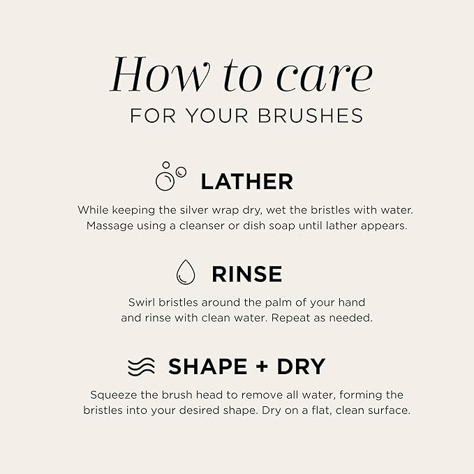 HALEYS Fan Brush VEGAN+CRUELTY-FREE, Sustainable Wood, Vegan Bristles for Airbrushed Finish, For highlighter application, Streak-free, Perfect Blending, Blurs, Smooths with Control