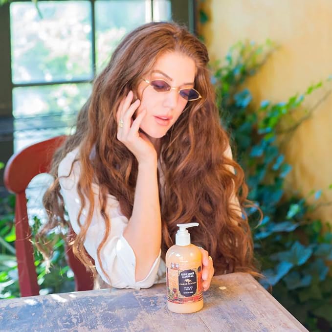 Camille Beckman Essentials Gift Basket, Tuscan Honey, Glycerine Hand Therapy 6 oz, Silky Body Cream 13 oz, Hand and Shower Cleansing Gel 13 oz, Glycerine Soap 3.5 oz