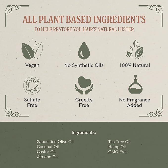 J·R·LIGGETT'S Shampoo Bars - Oils Including Tea Tree for Strong and Healthy Hair - Nourish with Antioxidants & Vitamins - Detergent and Sulfate-Free - Set of Three 3.5 Ounce Bars