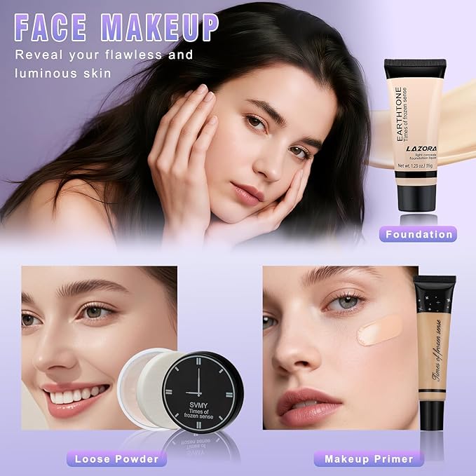 Makeup Kit for Teens Makeup Gift Set for Beginners Teenager Makeup Sets Travel Makeup Kits for Teenagers Girls 14-16 Make Up Kit for Teen & Girls