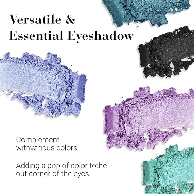 Shimmer Single Eye Shadow Palette Makeup, Mint Green Shimmer Glittler Monochrome Eyeshadow For Green Blue Eye, Mini Pigmented Waterproof Sombras Para Ojos, Vegan, Talc,Paraben & Cruelty Free