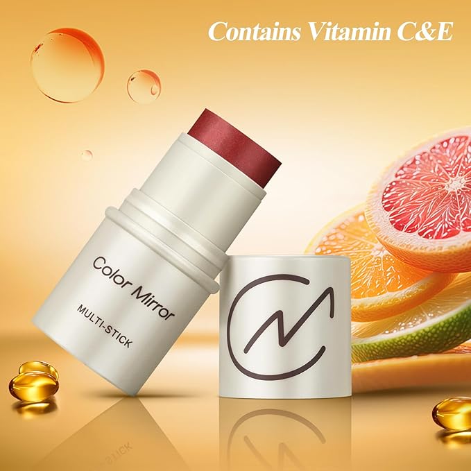 Multi-Use Makeup Stick - Blush, Lipstick, Eyeshadow & Highlighter For All Skin, Buildable Color, Long-Lasting, Lightweight, Natural Soft Finish(30 Bordeaux Matte), 0.158 oz