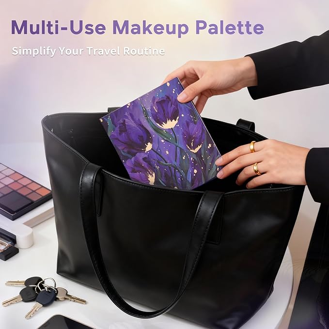 Glam Code Makeup Palette for Face, All in One Cosmetics Pallet for Women & Girls, Travel Size Make Up Palette Includes Eyeshadow, blush, Highlighter, Contour Powder, Concealer & Mirror, 02