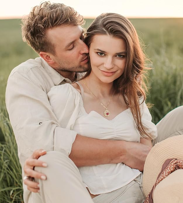 FANCIME Tree of life Birthstone necklace Sterling Silver Pendant Birthstone Necklace Gemstone Anniversary Birthday Jewelry Christmas Gifts for Mom Her Wife