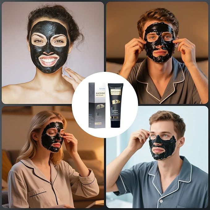 Bamboo Charcoal Blackhead Remover Mask – Peel Off Face Mask for Deep Pore Cleansing |Reduce Blackheads & Excess Oil,Refines Pores for All Skin Types(2.8 Ounce (Pack of 1), Aloe Vera)