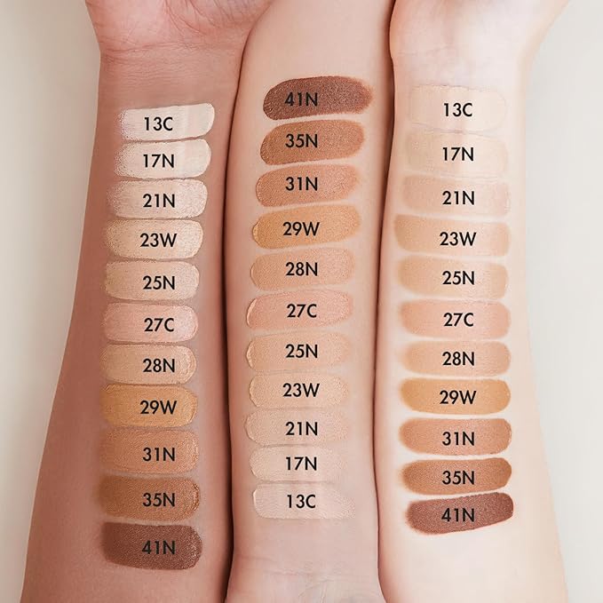 AGE20'S Signature Essence Pact SPF 50+ | Pack of 2 | 23 Medium Beige | Cream Foundation, Dewy Finish, Natural Coverage | Korean Cushion Foundation