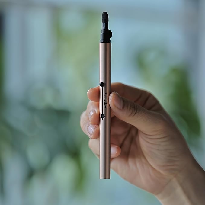 Retractable Automatic Lid Brush (Champagne gold) (Sponge)