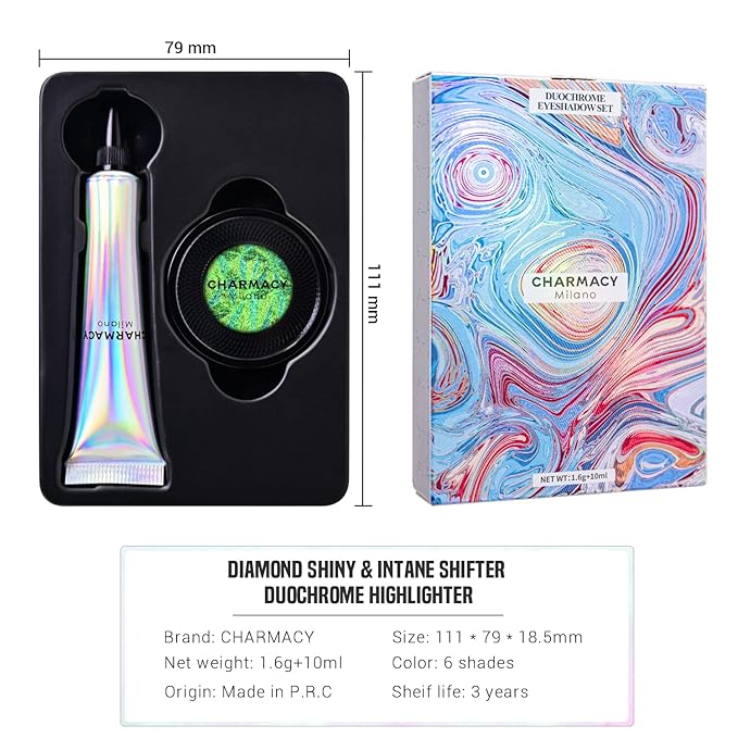 CHARMACY Duochrome Eyeshadow, Insane Shifters Chameleon Eyeshadow, Creates High-Impact, Metallic Eye Looks, 100% Vegan and Cruelty Free (Chameleon-#905, 0.05 Ounce (Pack of 1))