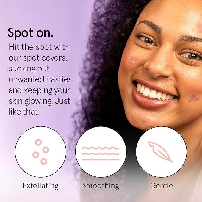 grace & stella Award Winning Pore Strip - Pimple Patches for Face - Heart Hydrocolloid Zit Stickers that Help Soothe & Conceal Breakouts - Cute Patches - Dermatologist-Tested Vegan (Heart, 36 Count)