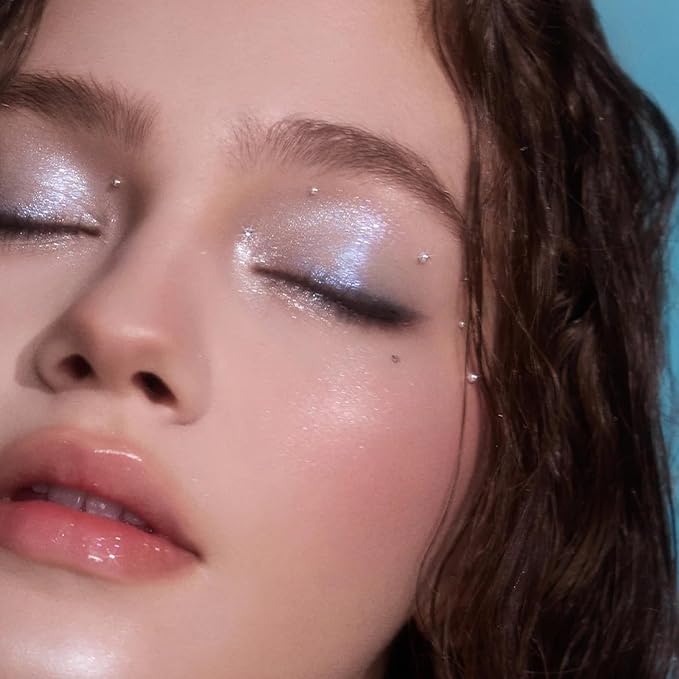 Flower Knows Shell's Jewel 6-Color Makeup Palette,Eyeshadow,Blush,Highlighting & Contour All-in-One Face Makeup Palette with 4 Matte+2 Shimmer Smoky Shades(03 Deep Sea,0.23 Oz)