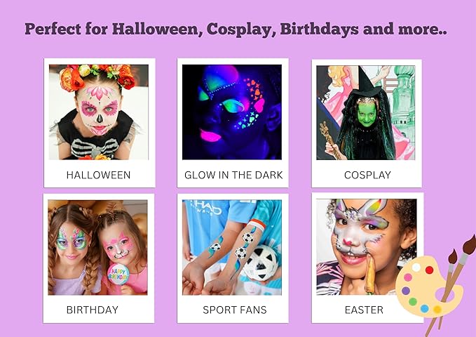 TAG Face & Body Paint - Regular Palette 12 x 10g