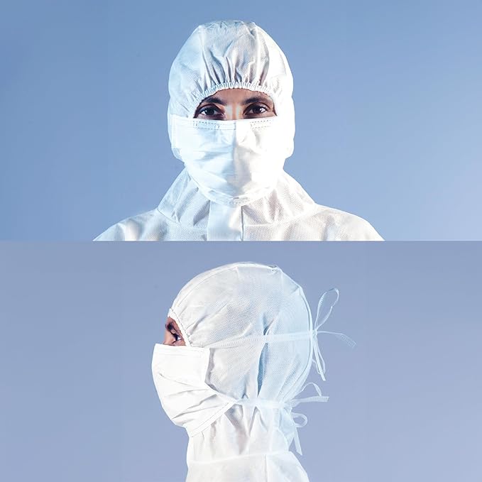 Sterile 9' Facemask with Ties, 500 pieces/Case, White