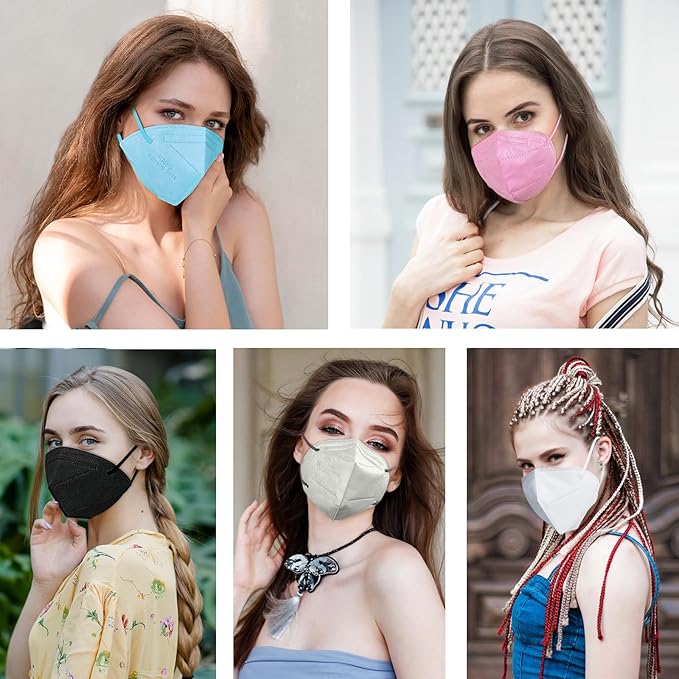HALIDODO KN95 Face Mask 5-Ply Breathable & Comfortable Filter Safety Mask