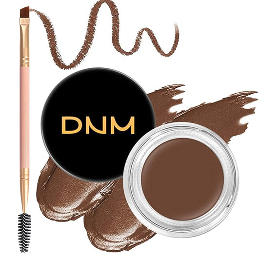 2Pcs Brow Pomade Set with Dual-ended Eyebrow Brush, High pigment Water proof Natural finish Eyebrow Makeup Set with Eyebrow Brush for Women and Girls（08#）