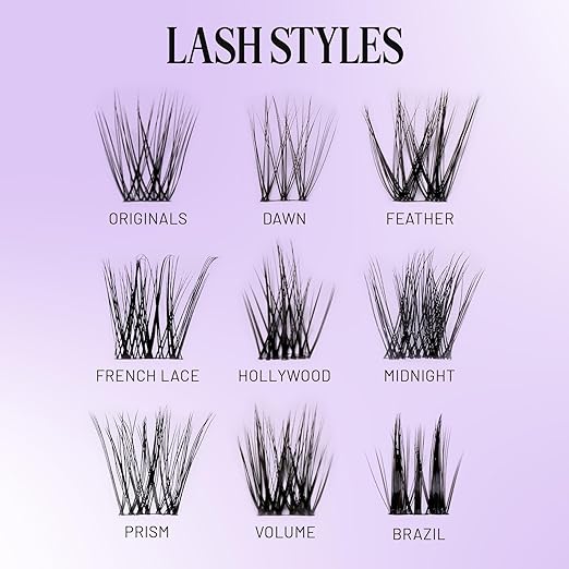 Lilac St - Original Lashes (12mm) & Eternal Bond Black Lash Glue - Soft, Natural Look - Long-Lasting, Lightweight, Reusable - Vegan & Cruelty Free