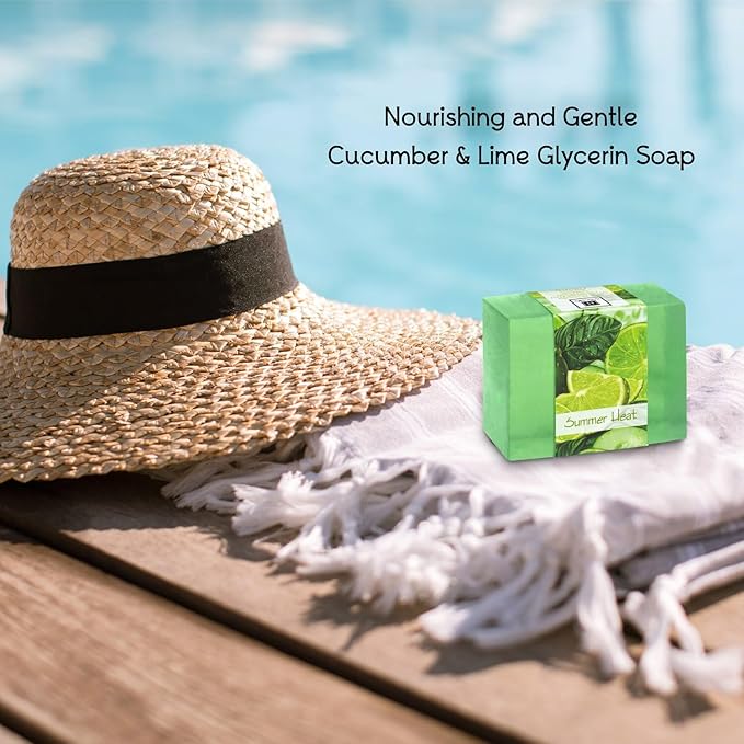 Nabila K Summer Safari Gift Set – Includes Summer Heat Soap, Safari at Dusk Body Lotion, Vanilla Cream Lip Polish & Peppermint Lip Balm – Luxury Bath & Body Kit for Women & Men – Ready-to-Gift Spa Box