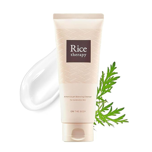 Rice Artemisia Foam Cleanser (Pack of 1, 5.1fl oz) - Gentle Moisturizing Face Wash for Sensitive Skin. Daily Hydrating Facial Foam for Radiant, Smooth Skin. Korean Skin Care