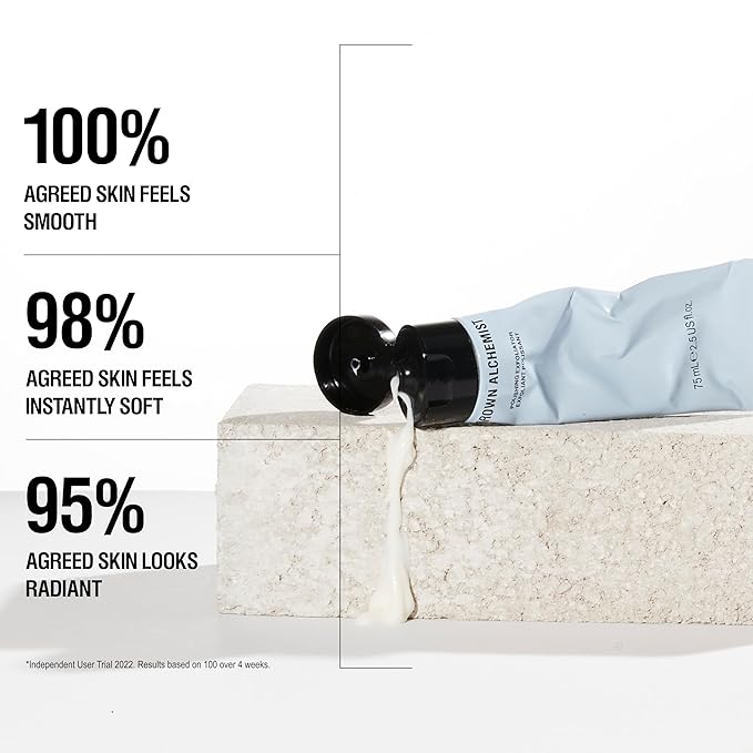 Grown Alchemist Polishing Exfoliant. Gentle Face Smoothing with Pink Grapefruit & Glucomannan Extract, 75mL