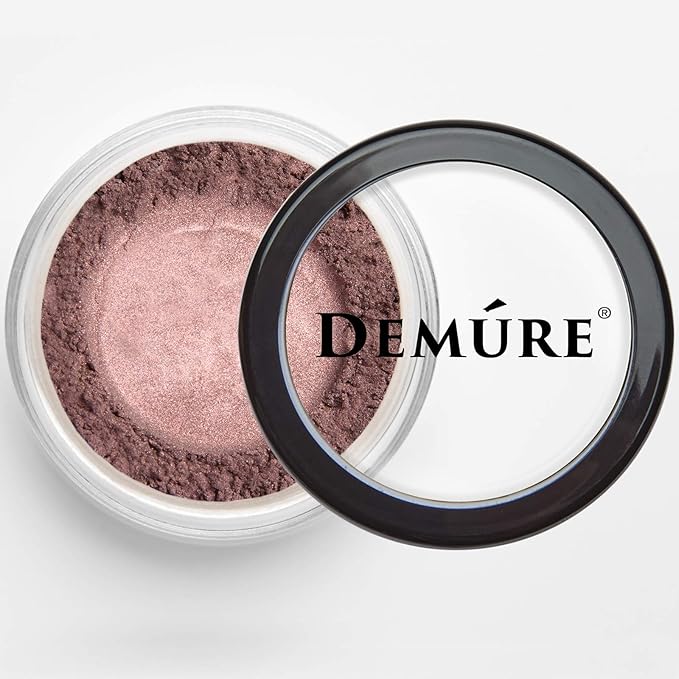 Demure Mineral Eye Shadow (Plum) - Shimmer, Loose Powder, Glitter Eyeshadow - Organic, Natural, Professional Makeup