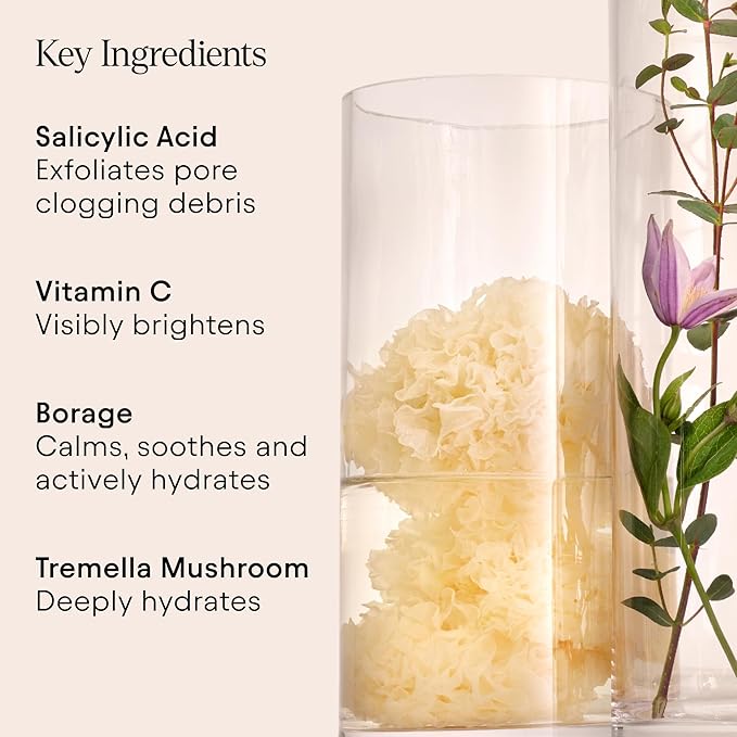 Alpyn Pore Perfecting Liquid Toner with 2% BHA & Borage | Liquid Exfoliator to Minimize Pores, Calm & Restore Skin's Natural pH | 4 oz / 120 ml