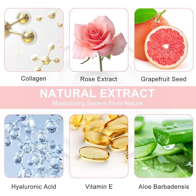 Eye Mask - 30 Pairs Rose Under Eye Patches Skin Care Products,Eye Masks Skincare for Dark Circles and Puffiness, Reduce Wrinkles, Eye Bags and Fine Lines, for Women and Man